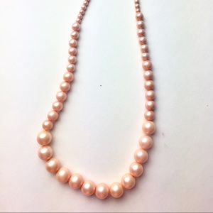 Bubblegum Faux Pearl Necklace